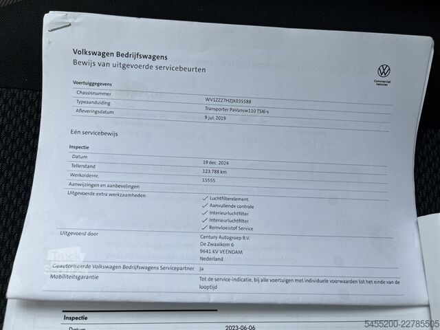 Station wagon con tetto alto VW Transporter 2.0 TSI L1H1 Benzine / CNG Dubbele ...