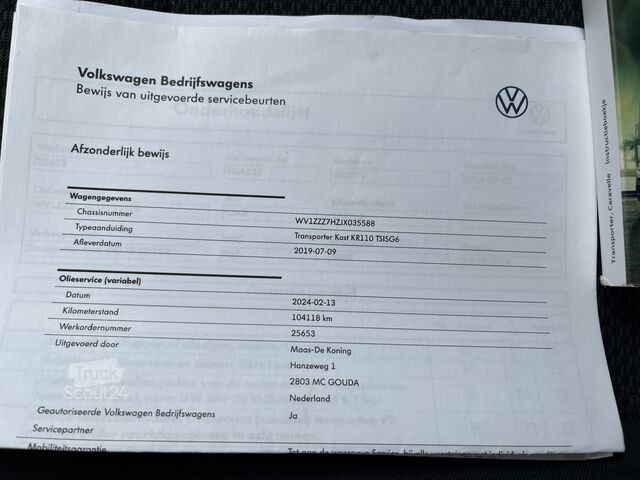 Station wagon con tetto alto VW Transporter 2.0 TSI L1H1 Benzine / CNG Dubbele ...