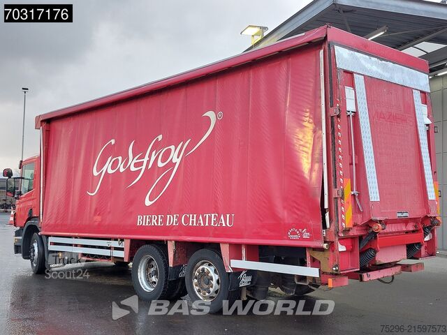 Curtain sided Scania P280 6X2 2500kg Ladebordwand Hydraulic Curtains...