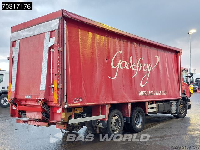 Curtain sided Scania P280 6X2 2500kg Ladebordwand Hydraulic Curtains...