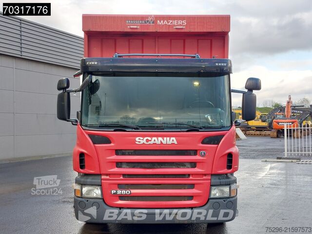 Curtain sided Scania P280 6X2 2500kg Ladebordwand Hydraulic Curtains...
