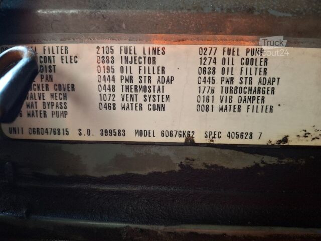 محرك DETROIT 6067GK62 60-serie