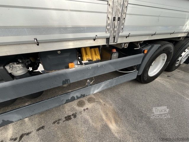 Φορτηγό πλατφόρμα με μουσαμά MAN TGX 25.510 6x2-4 BL mit Hänger, Aufbau