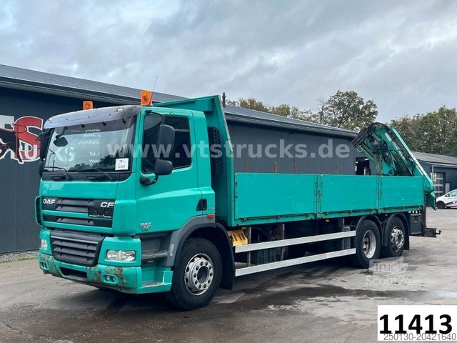 Tovornjak s ploščadjo DAF CF 85.410 6x2 Pritsche Atlas Kran