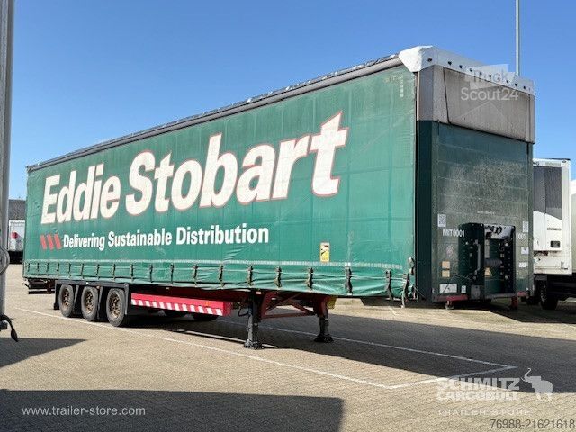 Open semitrailer with tarp Schmitz Cargobull Curtainsider Mega