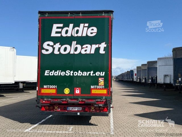 Open semitrailer with tarp Schmitz Cargobull Curtainsider Mega