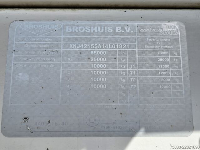 Niska ładowacz Broshuis 4AOU-16-40 / RADMULDEN / AUSZIEBAR