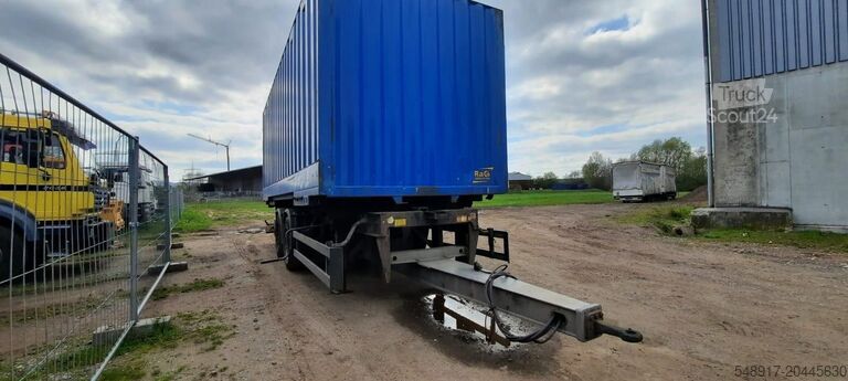 Konténerszállítás Schmitz Cargobull Containeranhänger mit Container