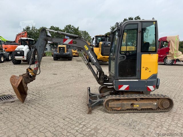 Minibagr VOLVO ECR 25, mecha. S.W.S., Hydr. Grabenschaufel