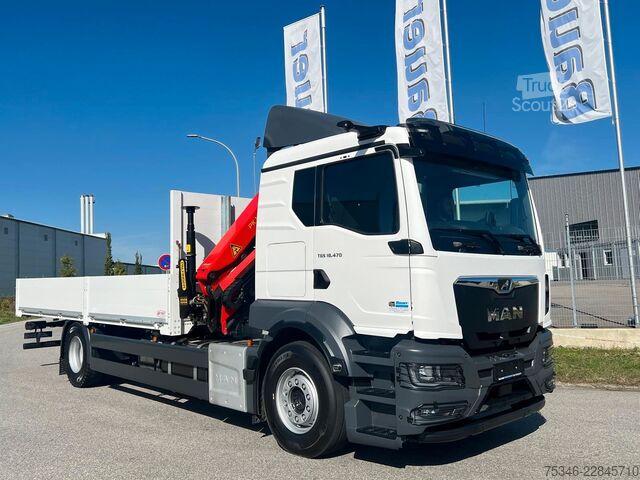 Камион с платформа MAN TGS 18.470 BL/ PK 14.502 /17m/Prit. 6,20m/ 9 tkm