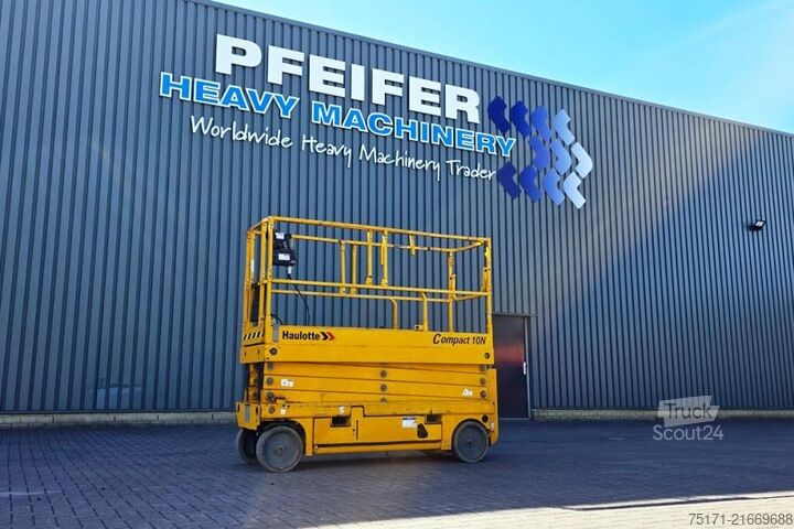 Scherenhebebühne Haulotte Compact 10N Electric,10m Working Height, 230kg Cap