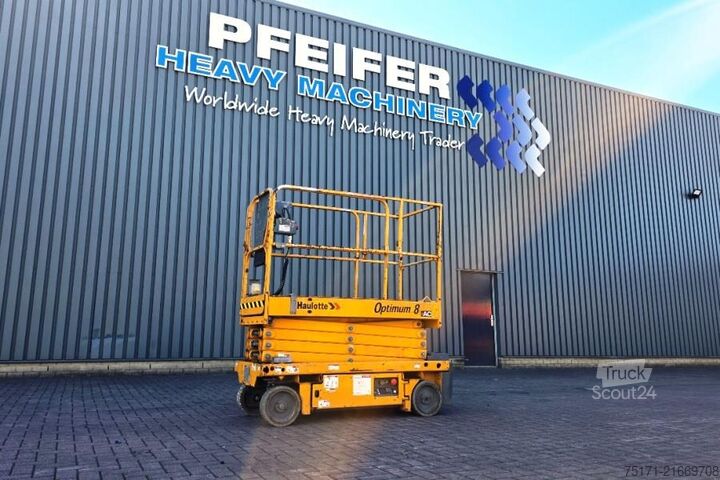 Scherenhebebühne Haulotte Optimum 8 Electric, 7.77m Working Height, 230kg Ca