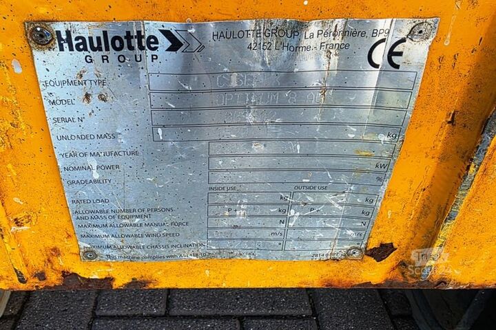 Scherenhebebühne Haulotte Optimum 8 Electric, 7.77m Working Height, 230kg Ca