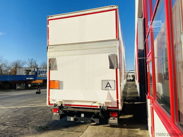 Каросерийно ремарке Ackermann Z-KA-F10.5/7,5  1 Achs Kofferanhänger mit Ladebordwand 10,5 t GG