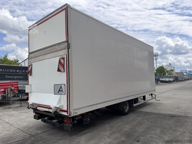 Каросерийно ремарке Ackermann Z-KA-F10.5/7,6  1 Achs Kofferanhänger mit Ladebordwand 10,5 t GG