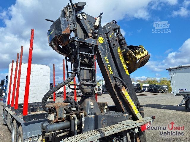 Nákladné vozidlo na prepravu dreva DAF 530 FT Kurzolz mit Kran nur mit Anhänger