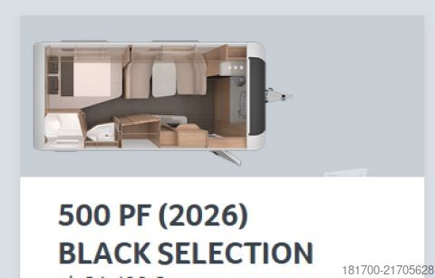 Bivalnik Knaus Südwind 500 PF Black Selection *1800kg*ATC*Duschausbau*