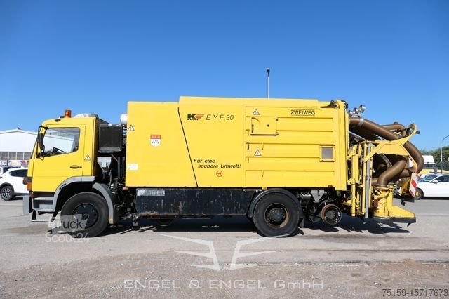 Vacuum tank truck mercedes-benz Atego ZW GLEISSAUGER Schienenreiniger KROLL 950.50 ZW Zweiwege