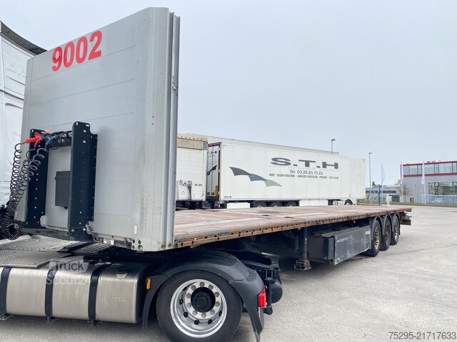 Semirreboque aberto Kögel 3 Achs Plateau Liftachse Pal.-Kasten BPW-Achsen