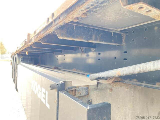 Semirreboque aberto Kögel 3 Achs Plateau Liftachse Pal.-Kasten BPW-Achsen