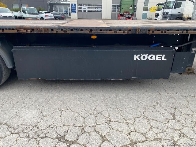 Semirreboque aberto Kögel 3 Achs Plateau Liftachse Pal.-Kasten BPW-Achsen