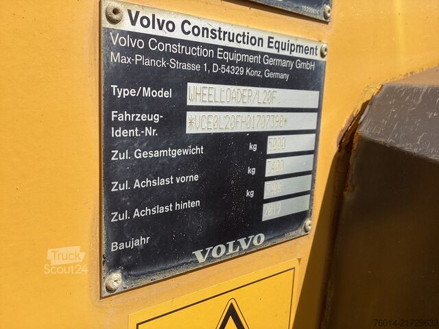 погрузчик Volvo L20F Radlader 4:1 Schaufel Gabel hydr.SW