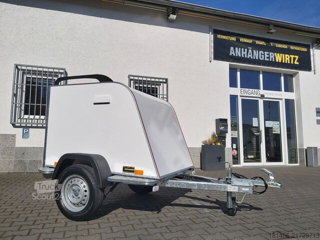 Dėžinis trailershop aero Isokoffer Mini TF2 145x110x90cm 750kg 100km/H Reling Trittbretter Neu verfügbar