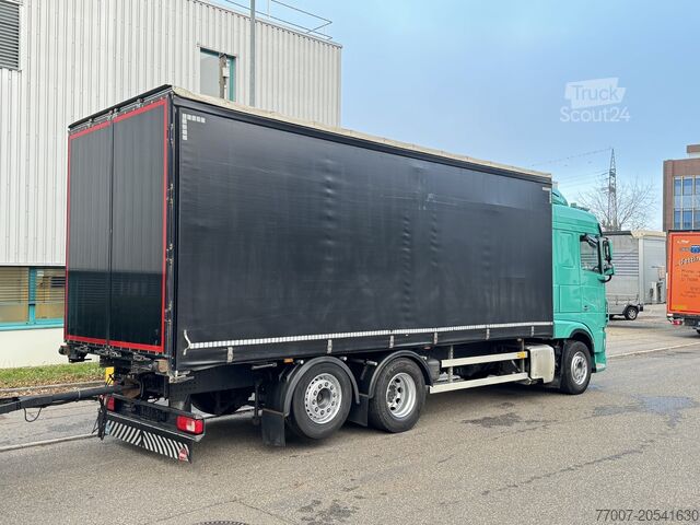 Φορτηγό με καρότσα και μουσαμά με συρμό (Pritsche & Plane Zug) DAF XF480 Schiebeplane-Zug Bordwände Lenkach