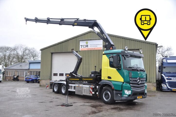 Camion-grue Mercedes-Benz Antos 2842 6x2 HIAB 24Tm KRAAN + HAAK