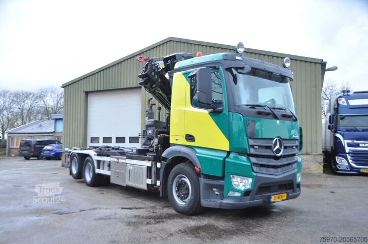 Kranbil Mercedes-Benz Antos 2842 6x2 HIAB 24Tm KRAAN + HAAK