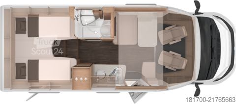 Halvintegreret autocamper Knaus L!VE WAVE 650 MEG Black Selection *bis 5 Tage Probewohnen*