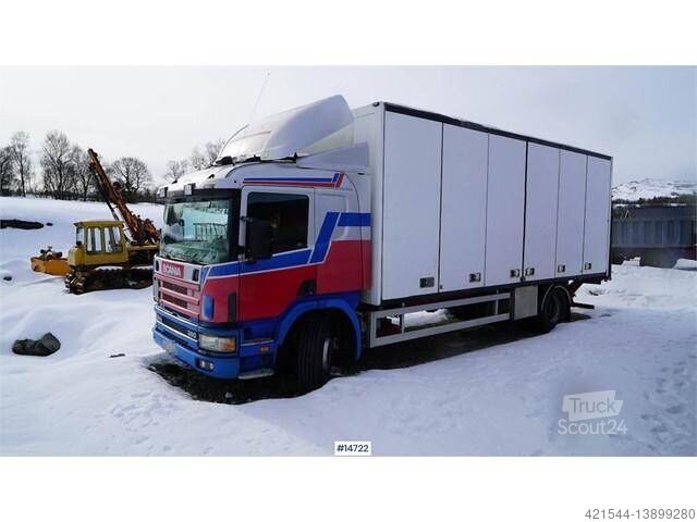Scania P124GB Cabinet car w/ full side opening