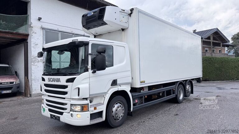 Jäähdytysrekka SCANIA P410 6x2 Kühlkoffer mit lbw + Anhänger Bj 2015