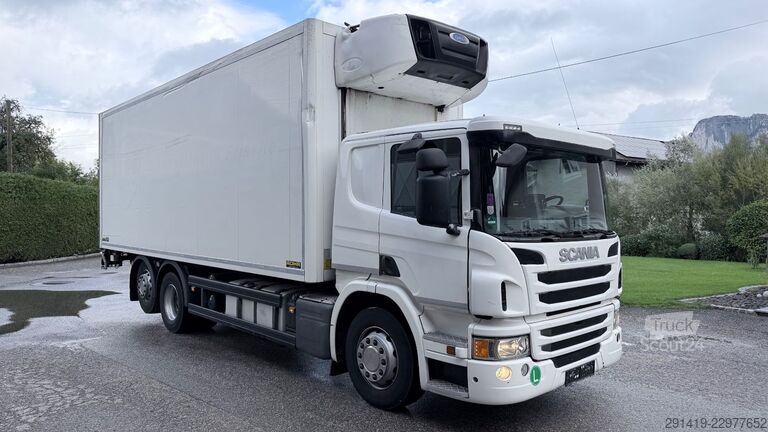Jäähdytysrekka SCANIA P410 6x2 Kühlkoffer mit lbw + Anhänger Bj 2015