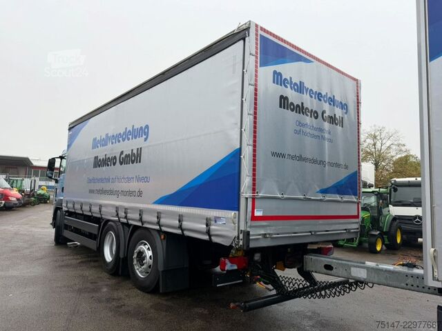 Φορτηγό πλατφόρμα με μουσαμά MAN TGS 26.440 6x2-4 LL AHK Lift-/Lenkachse Intarder