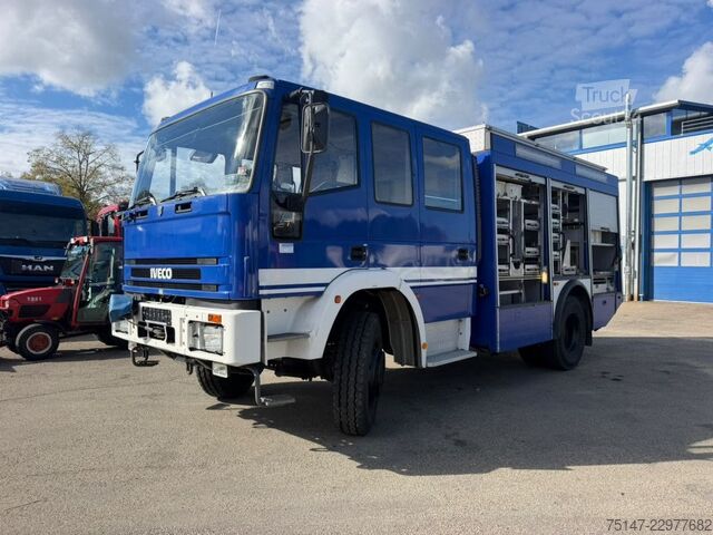 Φορτηγό κουτί (κουρμπαριστό) IVECO FF135E24 4x4 Allrad THW GKW Seilwinde 9-Sitzer