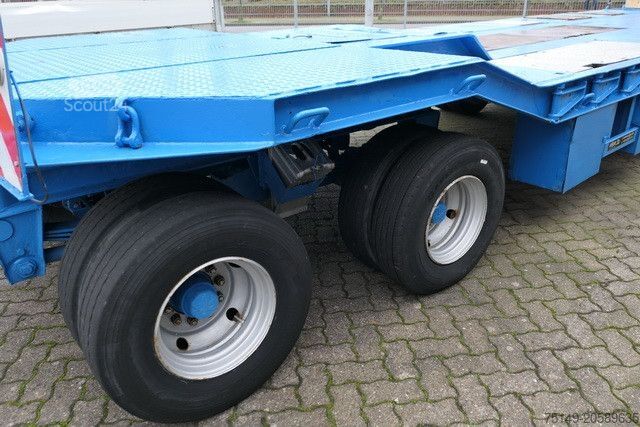 Reboque com plataforma rebaixada LANGENDORF TUE 46/62-6, 60to. GG, Gelenkt, Hydr. Rampen