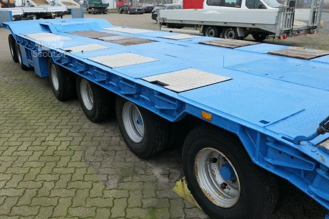 Reboque com plataforma rebaixada LANGENDORF TUE 46/62-6, 60to. GG, Gelenkt, Hydr. Rampen