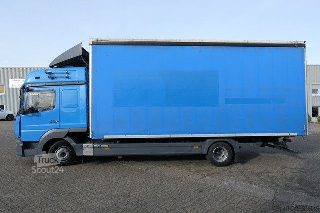 Transporter mit Pritsche & Plane MERCEDES-BENZ 823 Atego 4x2, Edscha, Schiebeplane, Standklima