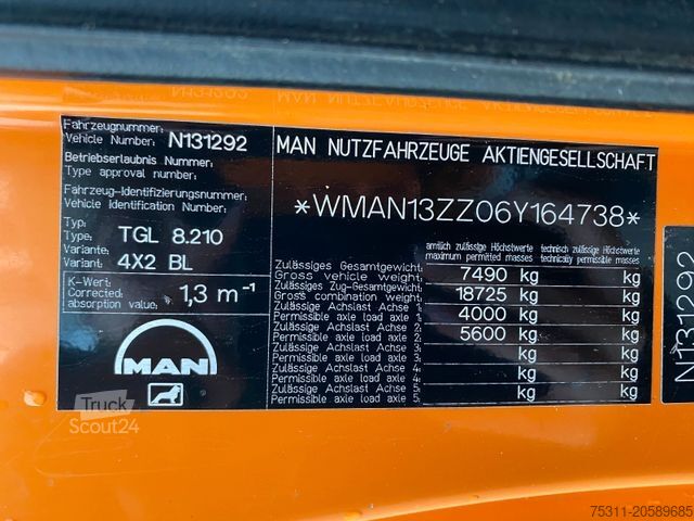 Pritschenwagen MAN TGL 8.210 | 3xSitze*2x AHK*Tempomat*1.Hand