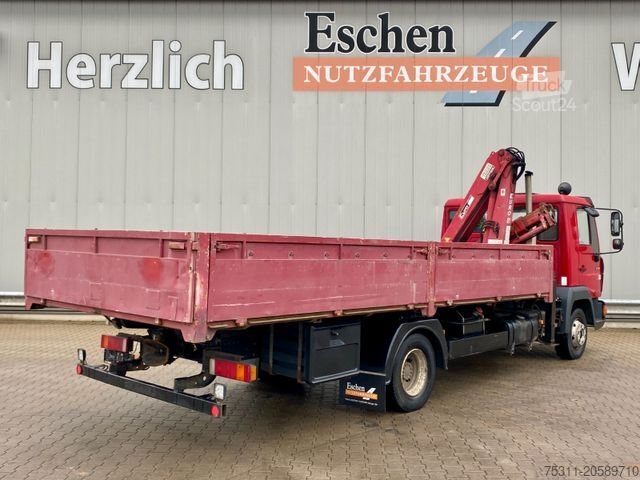 Lastbil med flak MAN 10.224 | Tirre Faltkran*AHK*manuell*Blatt