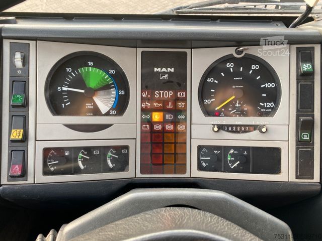 Camión de plataforma MAN 10.224 | Tirre Faltkran*AHK*manuell*Blatt