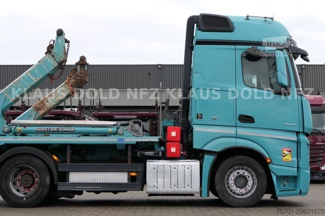 Camion benne MERCEDES-BENZ Actros 1848 Absetzkipper Meiller Funk Kamera EU6