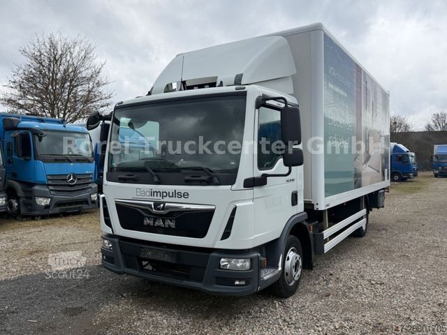 Box van MAN TGL 8.160 E6, Blattfeder, LBW Bär