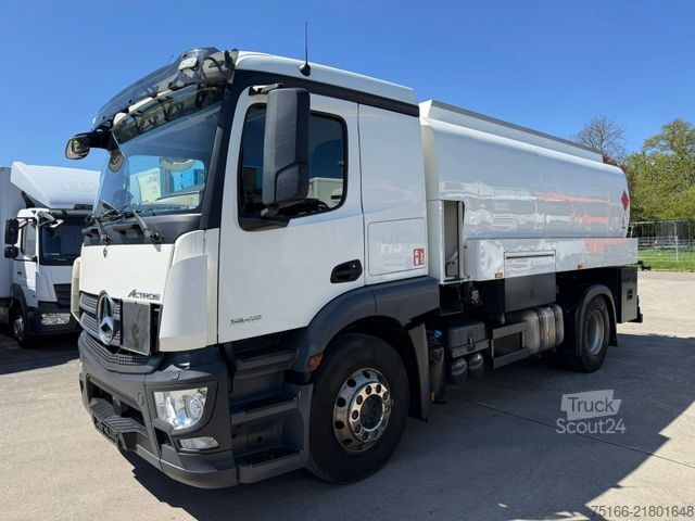 Tartálykocsi MERCEDES-BENZ ACTROS 1846 L TANKWAGEN 14.000 LTR*OBEN- u.UNTEN