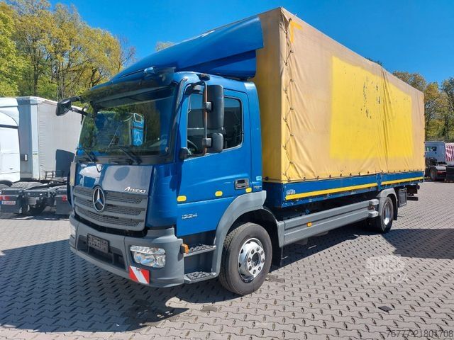Plattewagen met zeil MERCEDES-BENZ Atego 12-24 PL-SP- Blatt/Luft- Klima- LBW