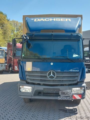 Plattewagen met zeil MERCEDES-BENZ Atego 12-24 PL-SP- Blatt/Luft- Klima- LBW