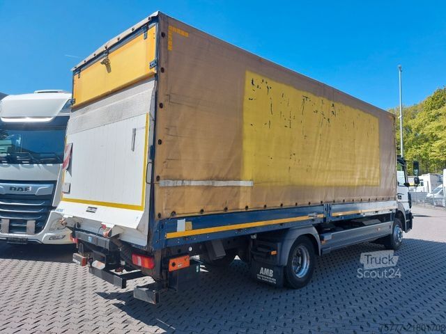 Plattewagen met zeil MERCEDES-BENZ Atego 12-24 PL-SP- Blatt/Luft- Klima- LBW