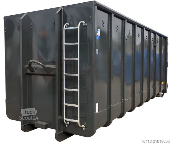 Контейнер с крюковым захватом A1 Container Normbehälter 35 m³ Doppelflügeltür ? RAL 7016 Anthrazitgrau ? Abrollcontainer