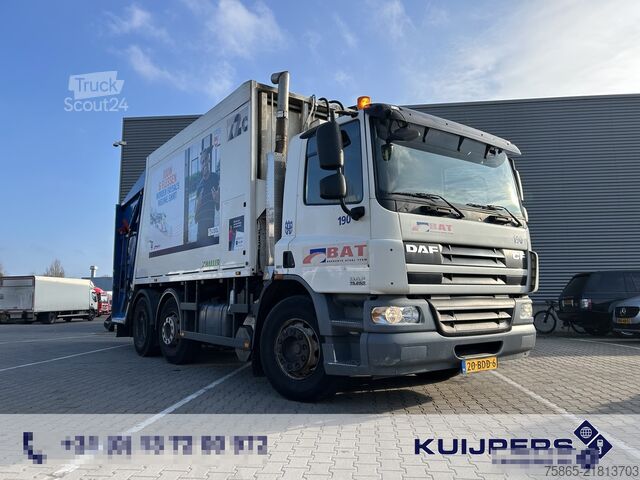 Véhicule de collecte des déchets DAF CF 75 250 EEV / Haller X2C MEKAV 20 m3 / Garbag...